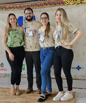 Foto da esquerda para a direita: Dra Francyelle Fonseca, Dr Thiago Carvalho, Dra Rebeca Martins, Dra Bruna Miranda.